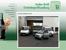 Tablet Screenshot of getraenke-bruell-aachen.de